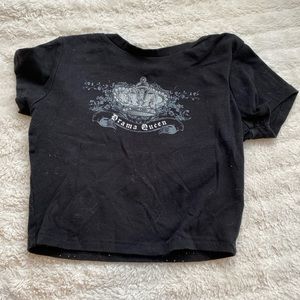 super cute black Y2K garage top